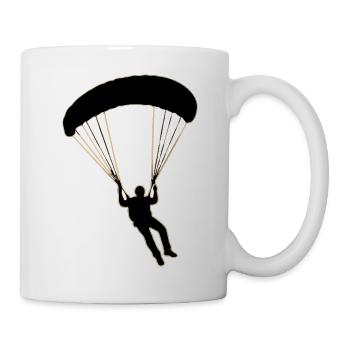 Paragleiter Silhouette - Tasse - Weiß - Rechts