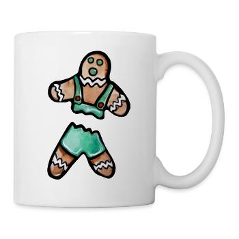 Lebkuchen-Bayerisches Outfit - Tasse - Weiß - Rechts