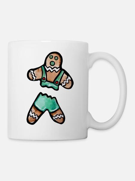 Lebkuchen-Bayerisches Outfit - Tasse - Weiß
