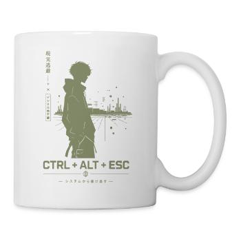 Ctrl+Alt+Esc Stadt-Silhouette - Tasse - Weiß - Rechts