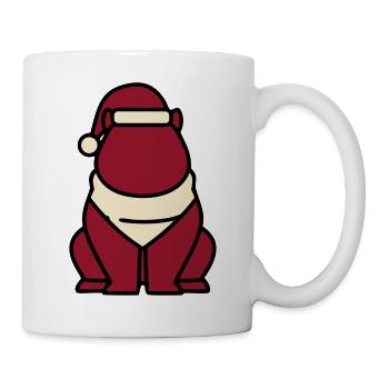 Capybara Weihnachten Icon - Tasse - Weiß - Rechts