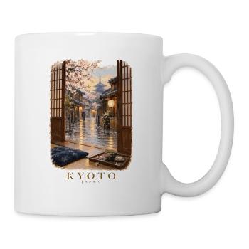 Kyoto Spring durch offene Türen - Tasse - Weiß - Rechts