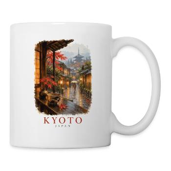 Kyoto Japan Vintage Frühlingsanhänger - Tasse - Weiß - Rechts