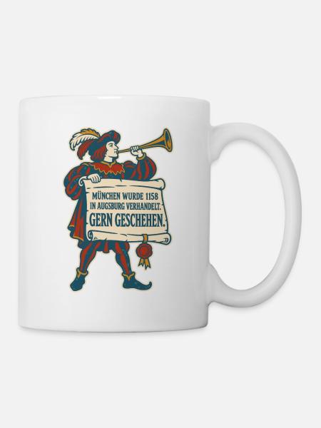 München 1158 Gern geschehen - Tasse - Weiß