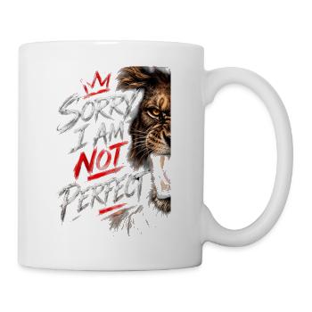 Nicht perfekte Tigerbürsten-Grafik - Tasse - Weiß - Rechts