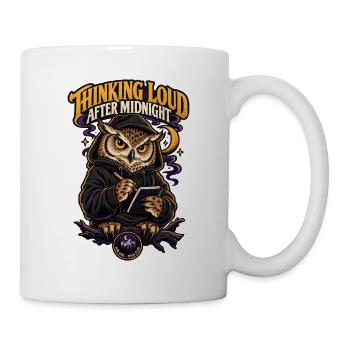 RobVibe Wild Club – Owl Thinking After Midnight - Tasse - Weiß - Rechts
