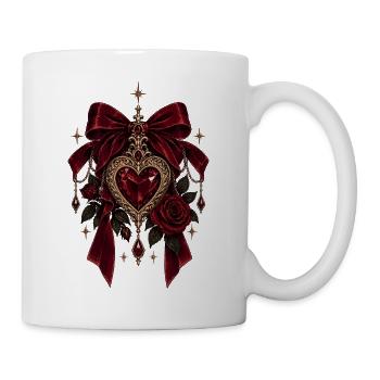 Gothic Heart Dark Romance - Tasse - Weiß - Rechts