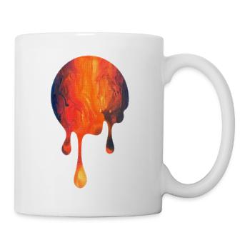 Tropfende Glutblüte - Tasse - Weiß - Rechts