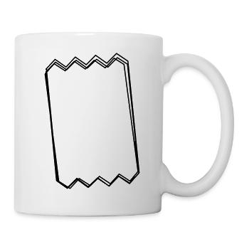 Kassenbon handgezeichnet - Tasse - Weiß - Rechts