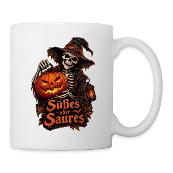 Süßes oder Saures Design - Tasse - Weiß - Rechts