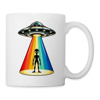 Rainbow Beam UFO-Entführung - Tasse - Weiß - Rechts