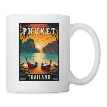 Erleben Sie das tropische Paradies in Phuket – Thailand - Tasse - Weiß - Rechts