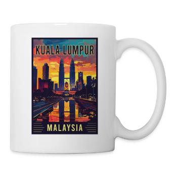 Entdecken Sie das lebendige Kuala Lumpur in Malaysia - Tasse - Weiß - Rechts