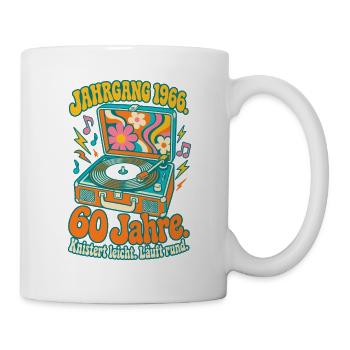 Jahrgang 1966 Knistert leicht - Tasse - Weiß - Rechts