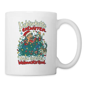 Lichterkette entwirren Ritual - Tasse - Weiß - Rechts