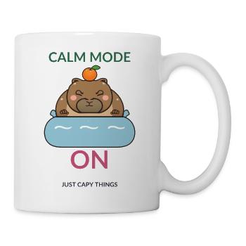 Calm Mode Capy Bath - Tasse - Weiß - Rechts