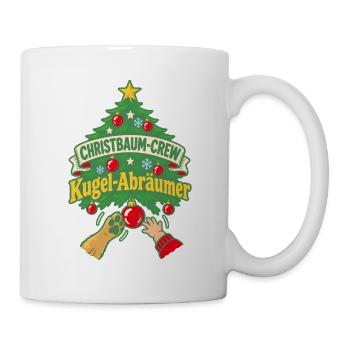 Christbaum-Crew Kugel-Abräumer - Tasse - Weiß - Rechts