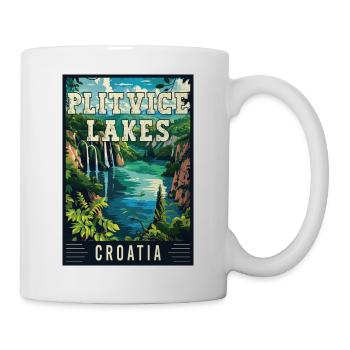 Entdecken Sie die Magie der Plitvice-Seen in Kroatien - Tasse - Weiß - Rechts