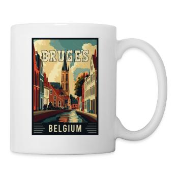 Entdecken Sie den Märchencharme von Brügge in Belgien - Tasse - Weiß - Rechts