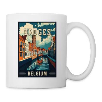 Entdecken Sie den Märchencharme von Brügge in Belgien - Tasse - Weiß - Rechts
