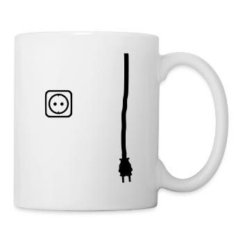 Connector and socket to put power on things - Mug - white - Right
