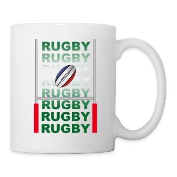 rugby - Mug blanc - blanc - Droite