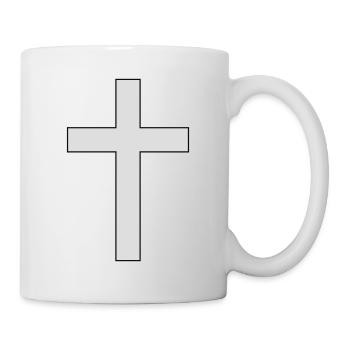 Christian cross of jesus - Mug - white - Right