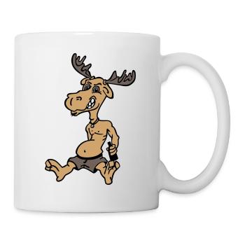 Elch - Tasse - Weiß - Rechts