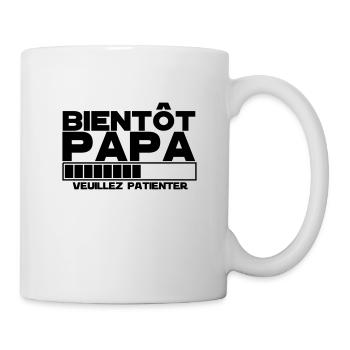 bientôt papa - Mug blanc - blanc - Droite