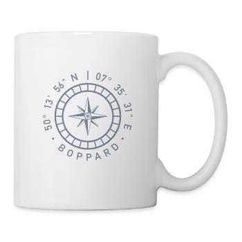 Boppard – Kompass - Tasse - Weiß - Rechts