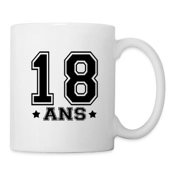 18 ANS,âge,numéro - Mug blanc - blanc - Droite
