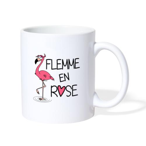 Flamant Rose / Flemme en Rose - Mug blanc