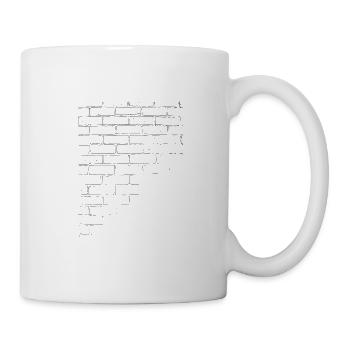 Mauer - Tasse - Weiß - Rechts