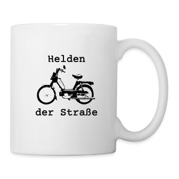 Helden der Straße, Hercules Prima 5, 25 km/h, Mofa - Tasse - Weiß - Rechts