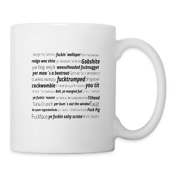Lustige Schottische & Irische Schimpfwörter - Tasse - Weiß - Rechts