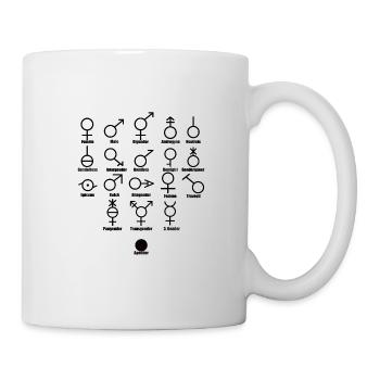 Gender mit beschreibung - Tasse - Weiß - Rechts