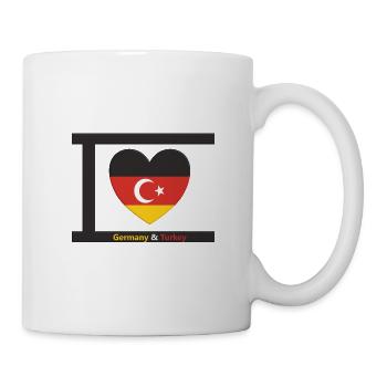 I Love Germany Turkey Home - Tasse - Weiß - Rechts