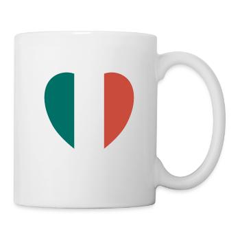 Italy heart love country homeland - Mug - white - Right