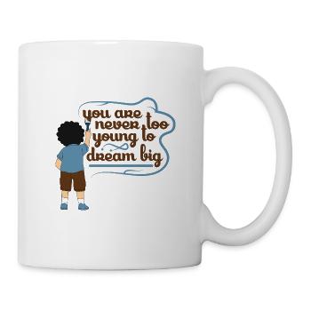 tu n'es jamais trop jeune pour rêver - Mug blanc - blanc - Droite