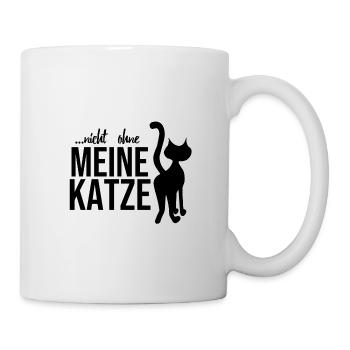 ... not without my cat - cat shirt - gift - Mug - white - Right
