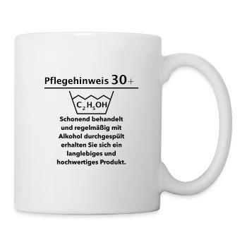 Note de soins 30 - 30e anniversaire - Mug blanc - blanc - Droite