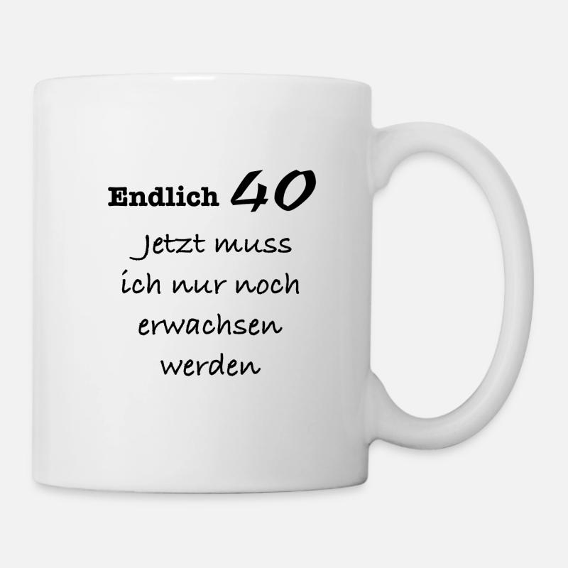 Finally 40 - 40th birthday - Mug - white