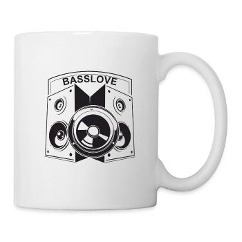 Basslove Subwoofer Boxen Laute mucke - Tasse - Weiß - Rechts