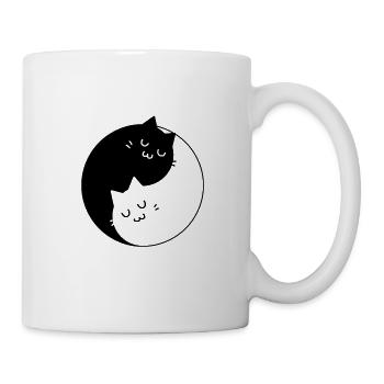 Chats Yin Yang - Mug blanc - blanc - Droite