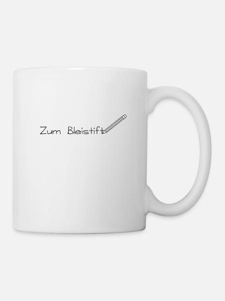 Zum Bleistift - Tasse - Weiß