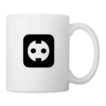 Steckdose - Tasse - Weiß - Rechts