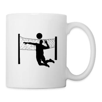 Volleyball - Tasse - Weiß - Rechts