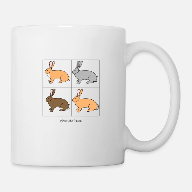 German giant rabbits - Mug - white