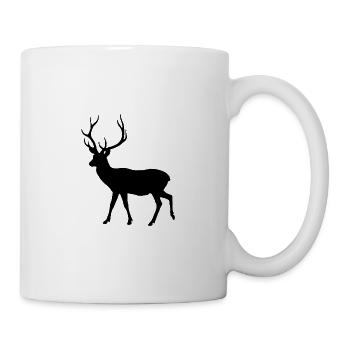 Brave Deer Proud Stag - Mug - white - Right