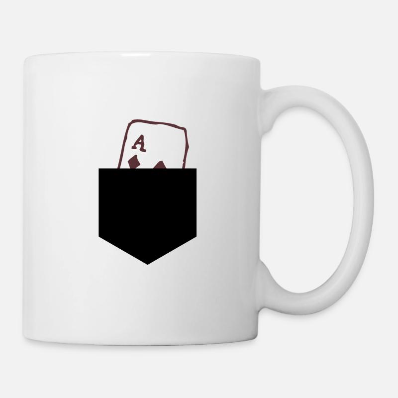 Chèque cadeau carte as - Mug blanc - blanc